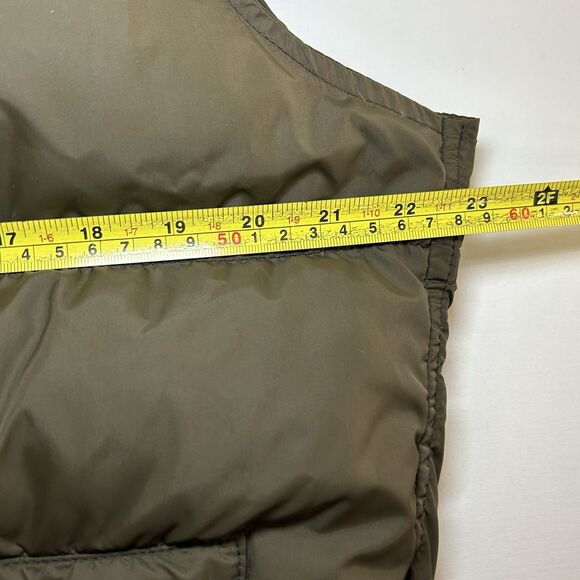 Vintage Schott Bros Down Puffer Vest Mens M Green Goose Insulated Outdoor 80s - Picture 6 of 7